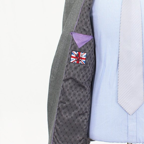 English Laundry 42R Gray HB 2-Button Sport Coat Blazer Jacket B722 - Picture 9 of 11